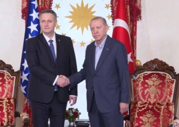 Erdoğan, Bosna Hersek Devlet Başkanlığı Konseyi Başkanı ile görüştü