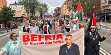 İsveç’te İsrail’in Gazze ve Lübnan’a yönelik saldırıları protesto edildi